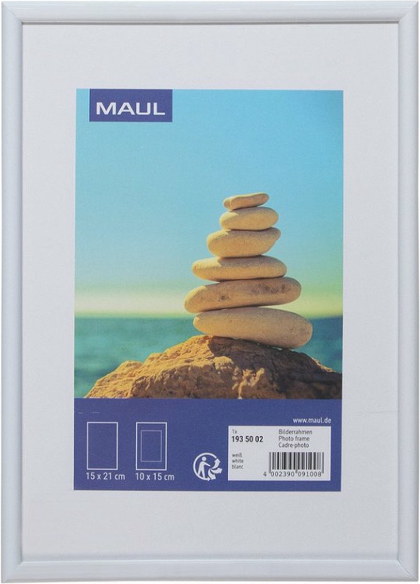 Fotolijst maul art 15x21cm kunststof wit