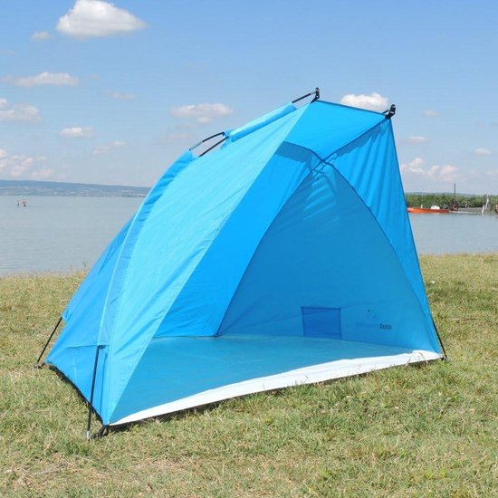 Strandschelp tent Helios blauw UV 80 - lichte minipakmaat voor outdoor gebruik Beach Tent van Nabaiji — afbeelding 4
