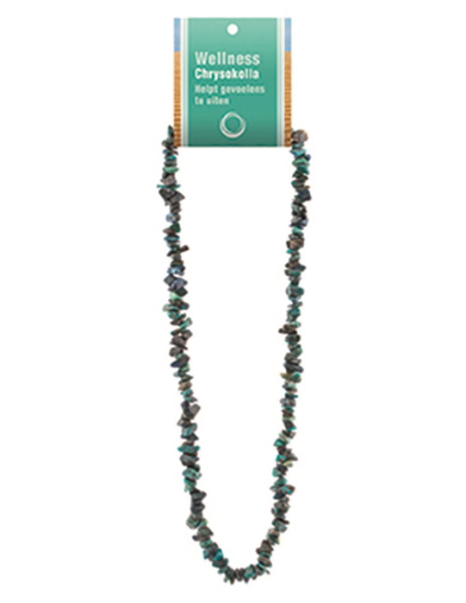 Chrysokolla splitketting + kaart