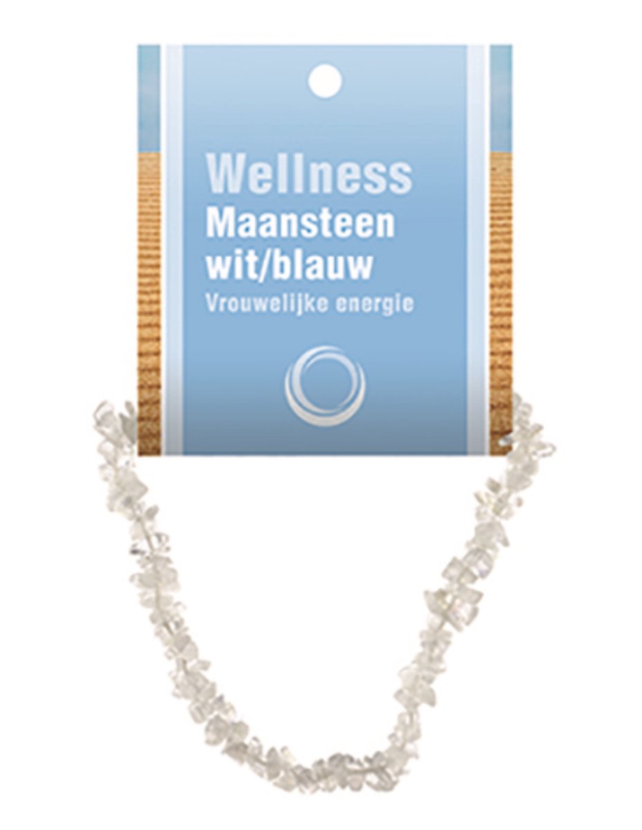 Splitarmband Maansteen Regenboog - met Uitleg Kaartje