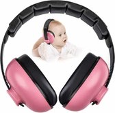 Protection auditive pour bébé - Cache-oreilles pour bébé et tout-petit (0-3 ans) - Avec coussinets d'oreille souples - Rose