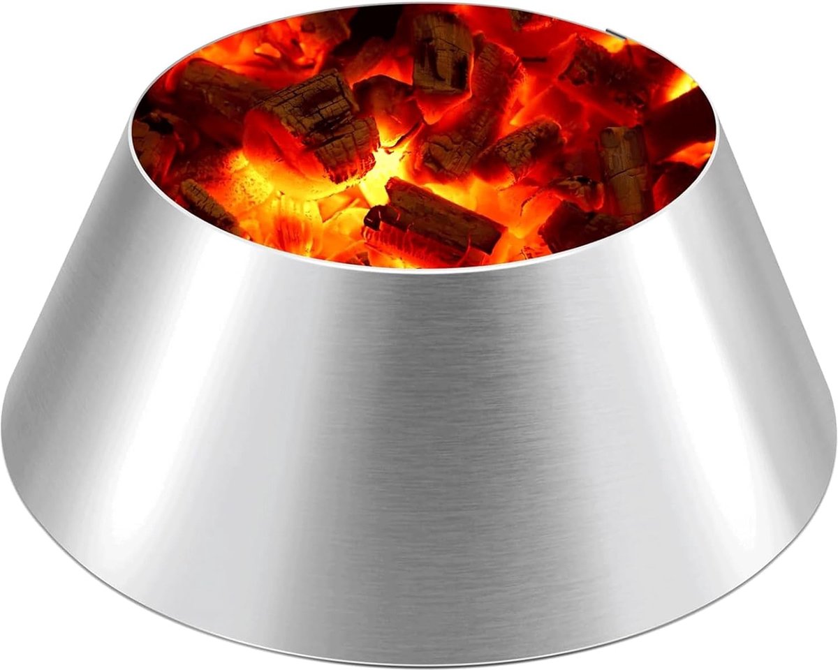 BBQ Whirlpool for Boiler Grills Weber 57cm 68cm Smokey Mountain Vortex Charcoal Bricket Holder Stainless Steel Grill Accessories
