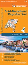 Regionale kaarten Michelin - Michelin Wegenkaart 532 Nederland Zuid