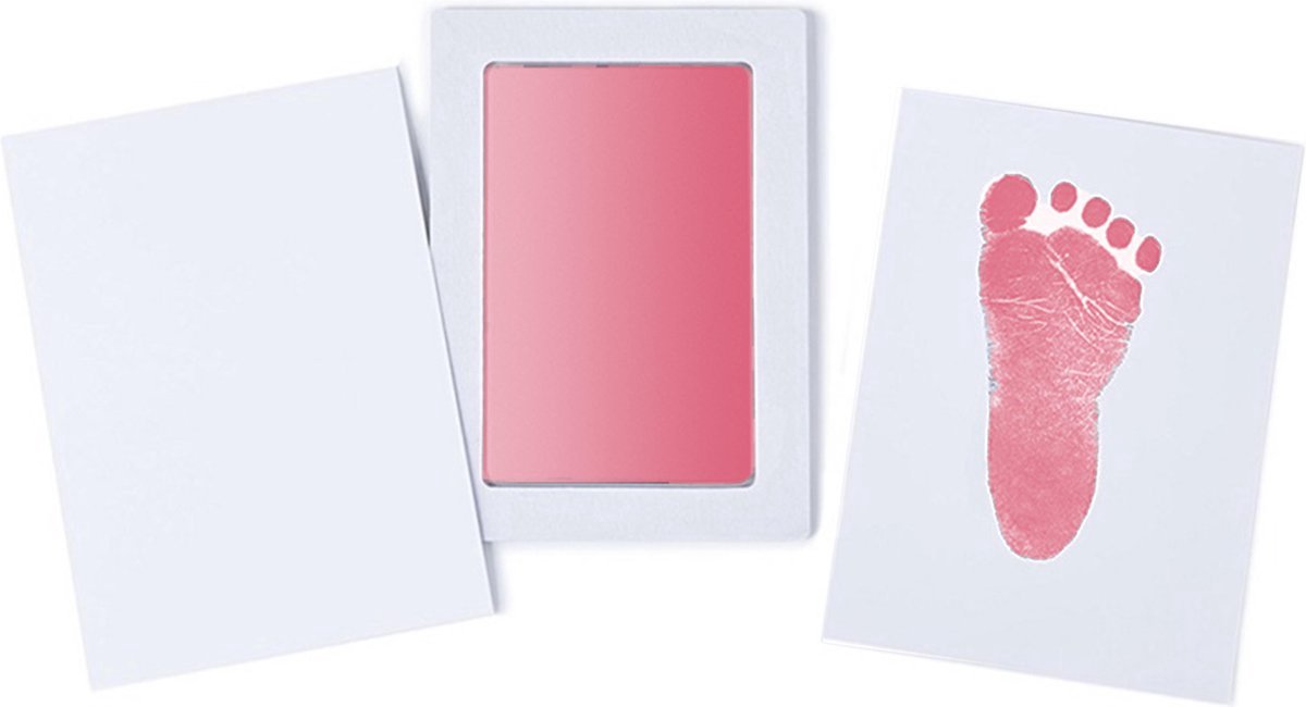 Goedkoopste Jumada's - Baby voet en handafdruk - inktpad - roze