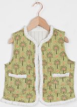 Sissy-Boy - Groen reversible gilet met ruffles