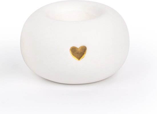 Urn - Keramiek - Met waxinelichtje - 300ml - Urn kan ook voor huisdieren - Wit