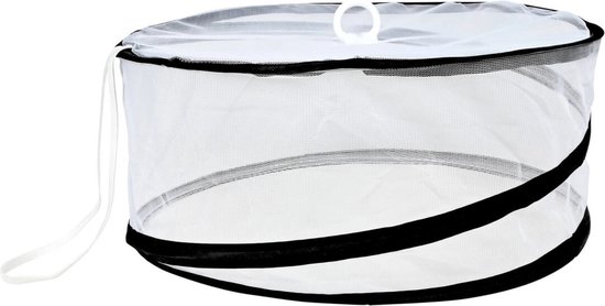 Benson Opvouwbare foodcover - rond - vliegenkap - voedselbescherming - ø 37 x 15,5 cm