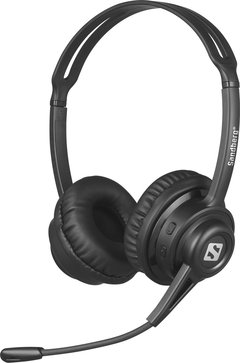 Sandberg 126-44 hoofdtelefoon/headset Draadloos Hoofdband Muziek/Voor elke dag Bluetooth Zwart