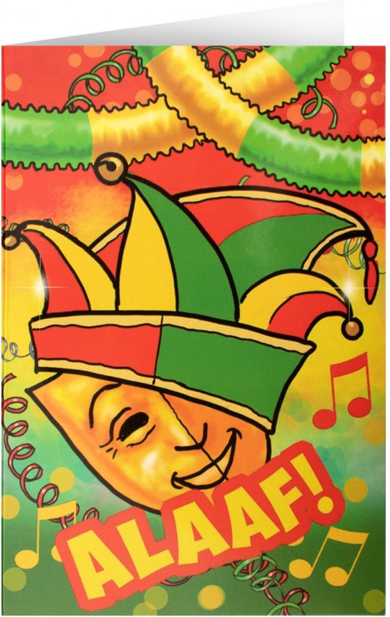 Goedkoopste Wenskaart masker alaaf