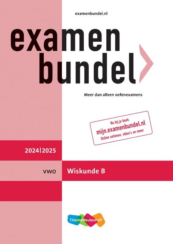 Examenbundel online + boek vwo Wiskunde B 2024/2025 9789006315905 P
