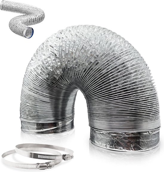 Sonoflex 25, geïsoleerde aluminium flexibele slang 203mm, lengte 10