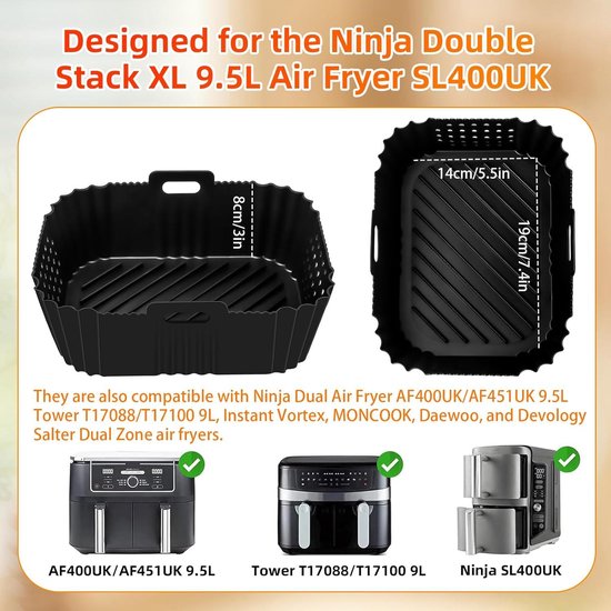 Ninja Double Stack XL 9.5L SL400EU | Ninja België