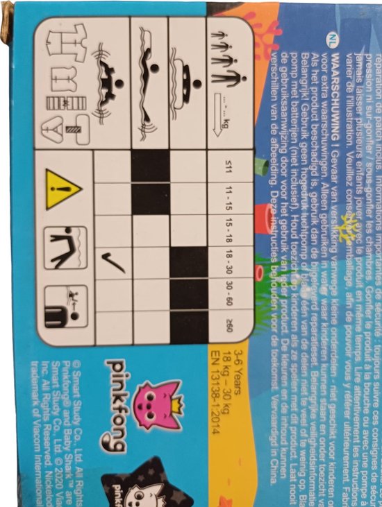 Ensemble de natation avec masque de plongée Bébé Shark