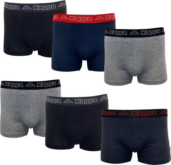 Kappa Boxershort Heren Dark Color Mix 6 Pack bol