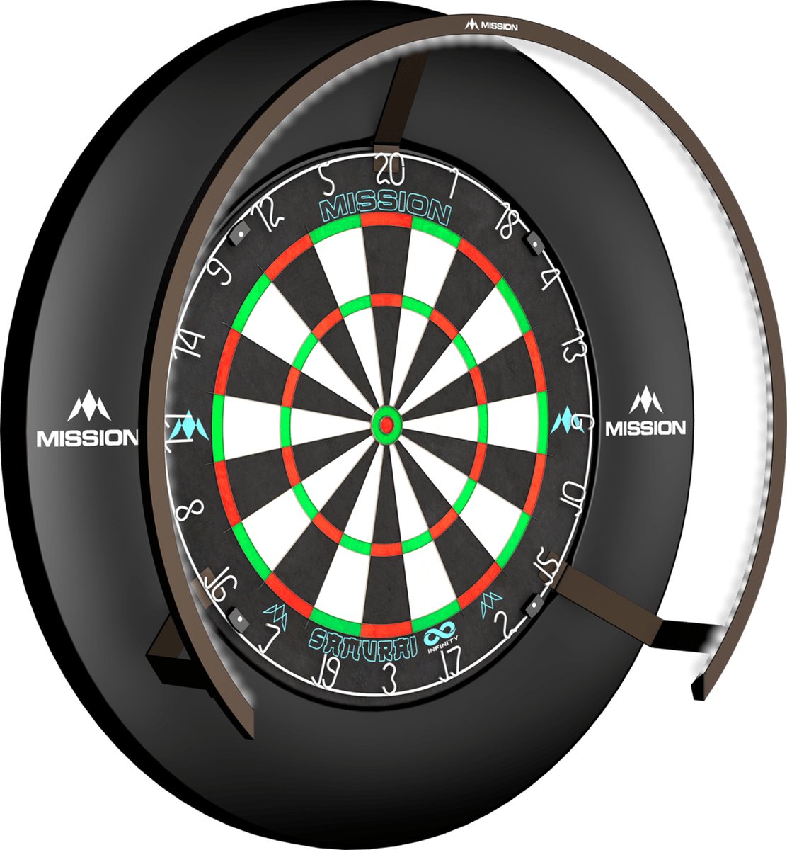 Mission Torus 270 LED Dartbord Verlichting Bronze