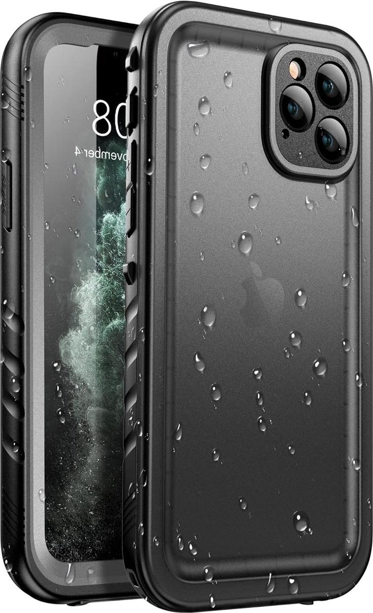 Waterproof Full Body Heavy Duty Protection Sealed Cover Shockproof Dustproof Clear Screen Protector Rugged Case for iPhone SE (2nd Gen) Blue