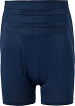 ten Cate Basic boxershorts (3-pack) - heren boxers lang met gulp - blauw -  Maat: L