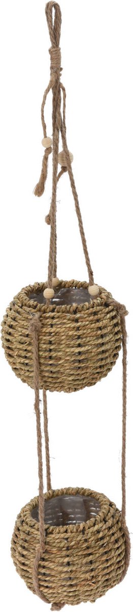 Hangende bloempot voor twee planten, 72 cm