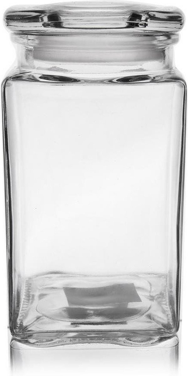 Voedselcontainer Glas Vierkant 1,4 l - Vershoudbakjes - Vershouddoos - Bakjes - Diepvriesbakjes - Vershouden