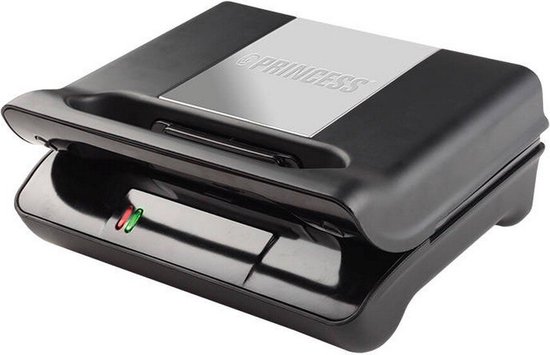 Princess Multi Sandwich Contactgrill Compact Pro 117002 – 3 Sets verwisselbare platen – Tosti apparaat - Wafelijzer - Panini grill - Verticaal opbergbaar - RVS design