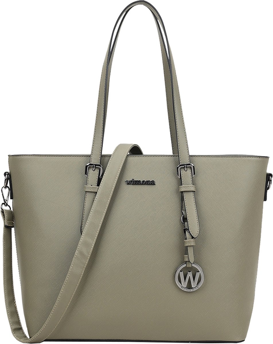 Wimona Laptoptas / Werktas - Dames - 15.6 inch - KyaraOne - Groen