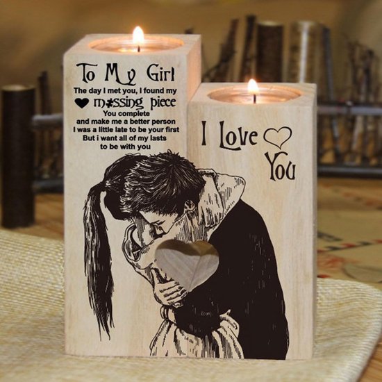 Verjaardagscadeau voor hem Haar kaarshouder Huwelijkscadeaus voor bruid en bruidegomparen, huwelijksdagcadeaus voor dames en heren, huwelijkscadeau, cadeaus voor bruiloft, verloving, Valentijnsdag