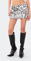 Dames Sparkly Sequin Mini Rok Stretchy Bodycon Hip Wrap Rokken voor Nachtclub Carnaval Feest