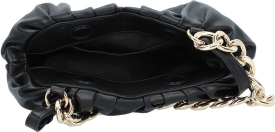 SEIDENFELT MANUFAKTUR Sac à main Sac à épaule bandoulière Eke Clutch Black / Gold Noir