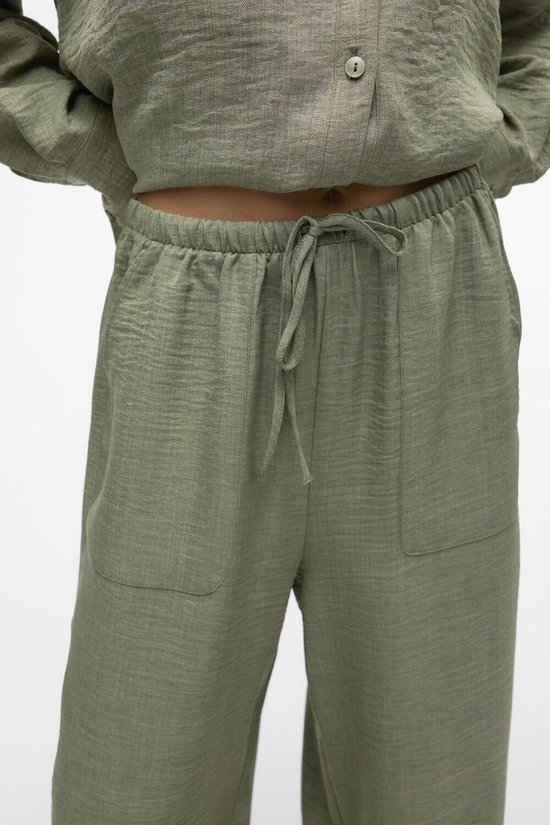 Pantalon Vero Moda Vmmelaney Hw Loose Pant Wvn Ga Noos 10316385 Couronne de laurier/mélange Taille femme - XS
