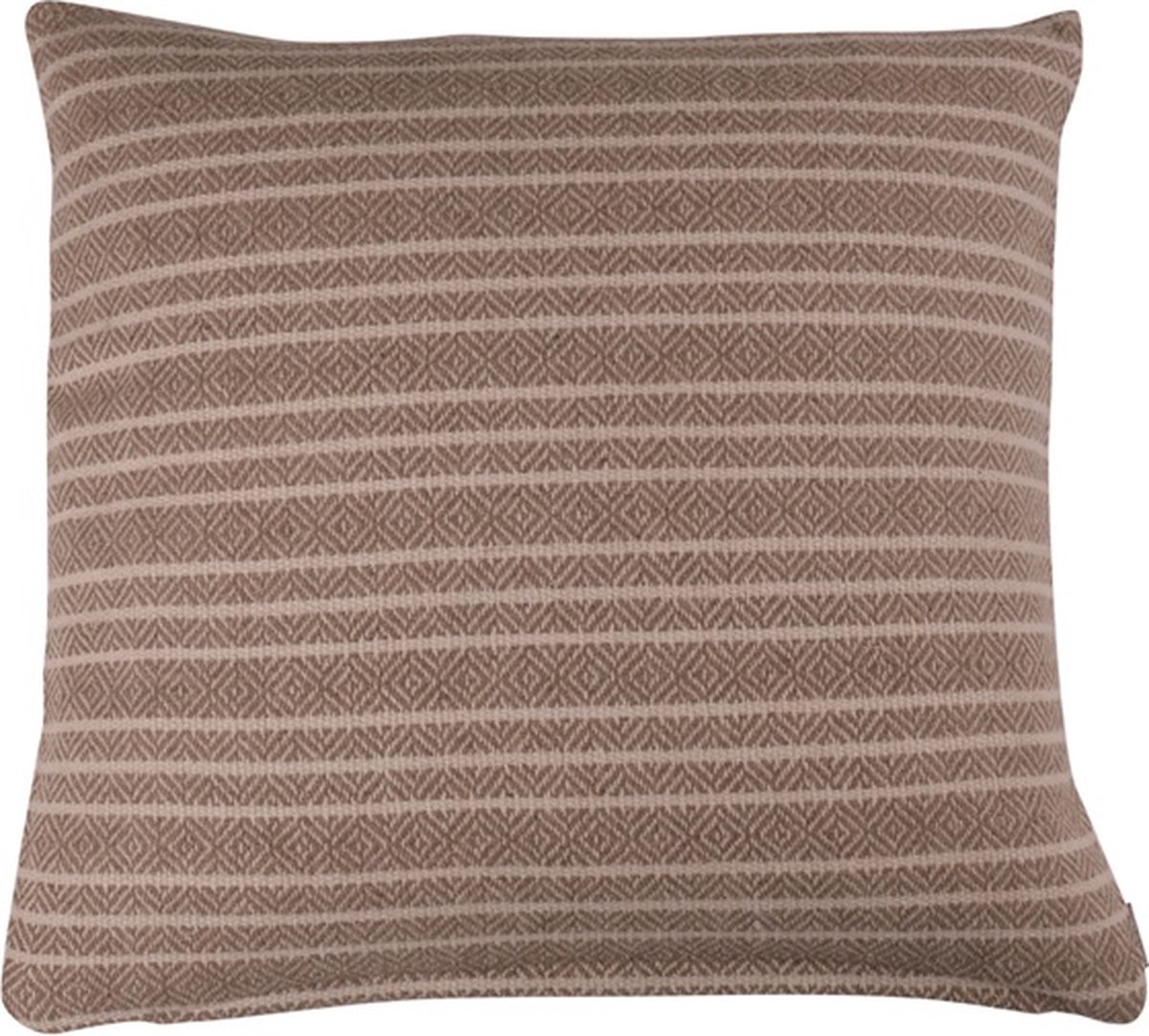 Linen & More Winford Graphic Wool Taupe/off Kussen | 45 X 45 | Sierkussen Voor Woonkamer Of Slaapkamer