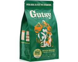 Gutsy Chicken Munchies Medium/Large Adult - Hondenvoeding - 10kg - Duurzaam & Gezond Hondenbrokjes - Hypoallergeen & Graanvrij