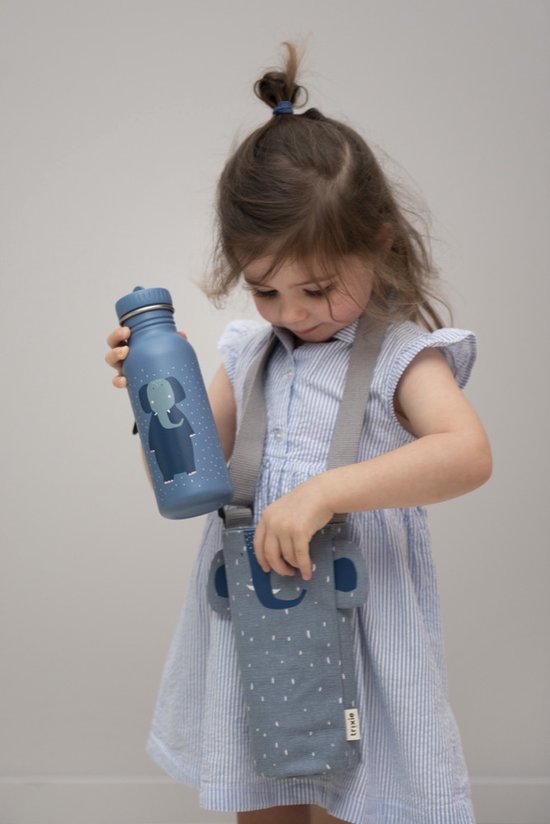 Trixie Drinkfleshouder - Mrs. Elephant - Thermische Fleshouder - Voor 350 & 500 ML Drinkfles - Blauw - Olifant van Trixie — afbeelding 2