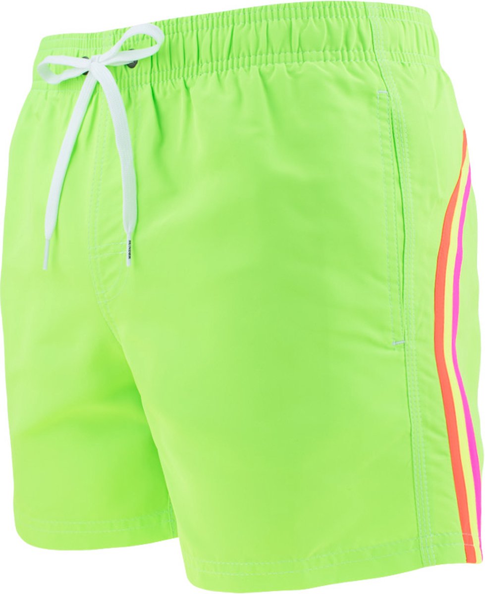 Sundek heren elastic waist zwemshort fluo groen