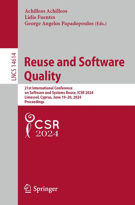 Springer Nature Proceedings Computer Science - Reuse and Sof ... - cover
