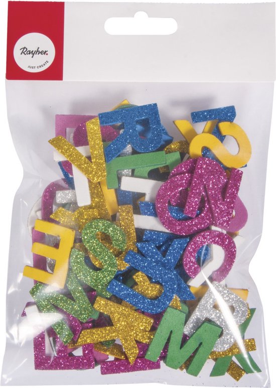 Stickers Lettres En Mousse Pailletées - Kit Alphabet Coloré Pour Déco DIY Et Loisirs Créatifs Enfants
