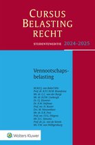 Vennootschapsbelasting literatuur cursus belastingrecht van hoorcolleges 1 t/m 8
