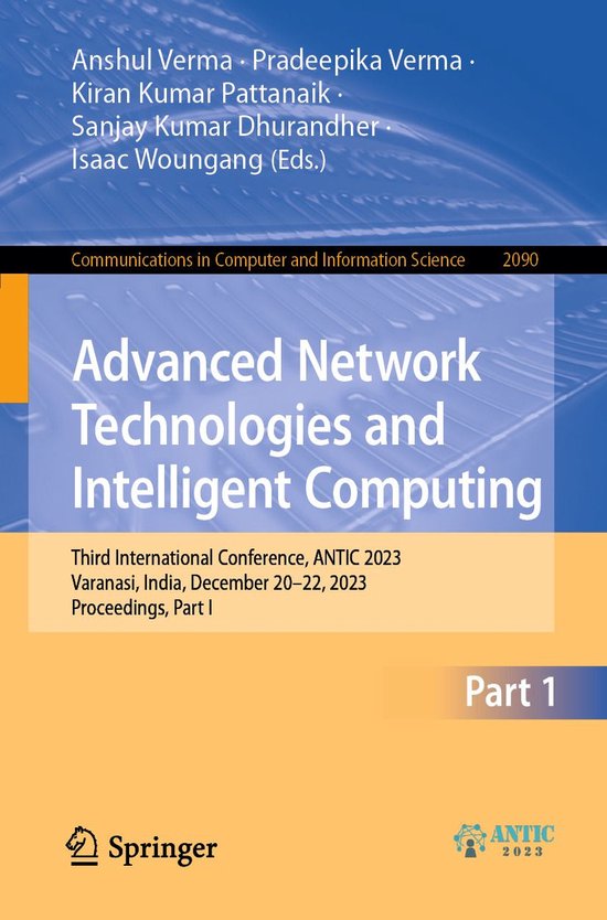 Springer Nature Proceedings Computer Science 1 - Advanced Ne ... - cover