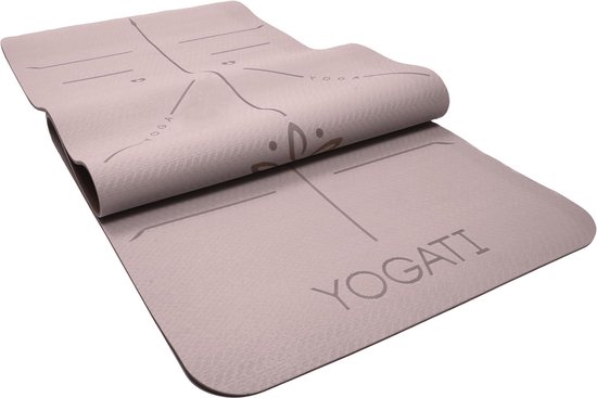 Yogamat antislip en dik met lichaamsuitlijningsmarkeringen - sportmat voor volwassenen en kinderen - ideale gymnastiekmat voor pilates en fitness van Yogamat — afbeelding 5