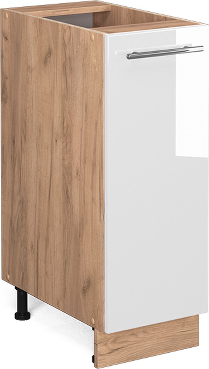 Vicco Fame-Line Apotheekkast – 30 cm, WB Marmer Wit Hoogglans
