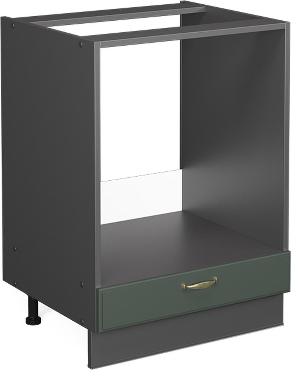 Vicco Fame-Line Ovenombouwkast – 60 cm, WB Eik Groen-Goud Landhuis