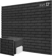 Zwarte Piramide Akoestisch Schuim - 12 Stuks 30x30cm