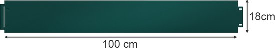 Bordure de pelouse Serina, vert, 100 x 18 cm, 10 mètres