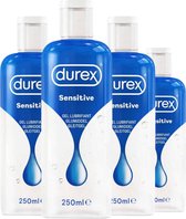 Durex Glijmiddel Sensitive - 250 ml x4 - Voordeelverpakking