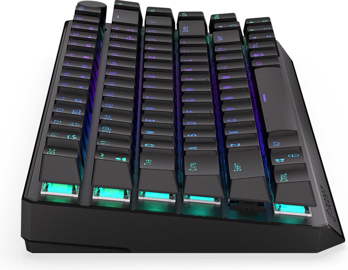 Endorfy Thock 75% Draadloos Kailh Red Switch RGB Engels Mechanisch Gamingtoetsenbord (EY5A073) thumbnail 2