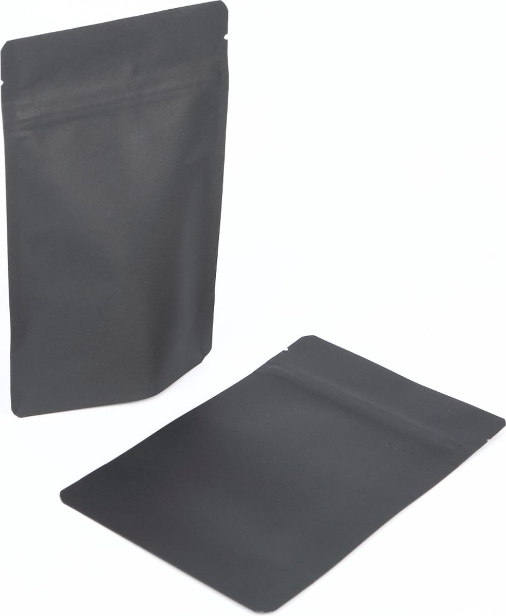 Goedkoopste Stazakken Zwart Kraft | 57 Gram | 102x60x152mm - 100 st