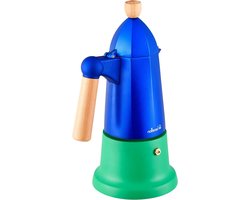 6 Cup Coffee Maker Blue and Green - Rainbow Collection