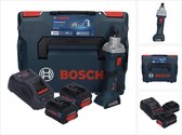 Bosch GGS 18V-20 rechte accuslijpmachine 18 V borstelloos + 2x ProCORE accu 5,5 Ah + lader + L-BOXX