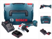 Bosch GWX 18V-10 Professionele accu haakse slijper 18 V 125 mm X-LOCK Brushless + 1x ProCORE accu 4.0 Ah + lader + L-Boxx
