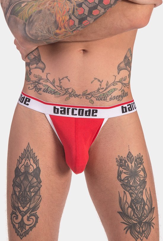 Barcode Berlin Cosme Jockstrap Red - MAAT XL - Heren Ondergoed - Jockstrap voor Man - Mannen Jock