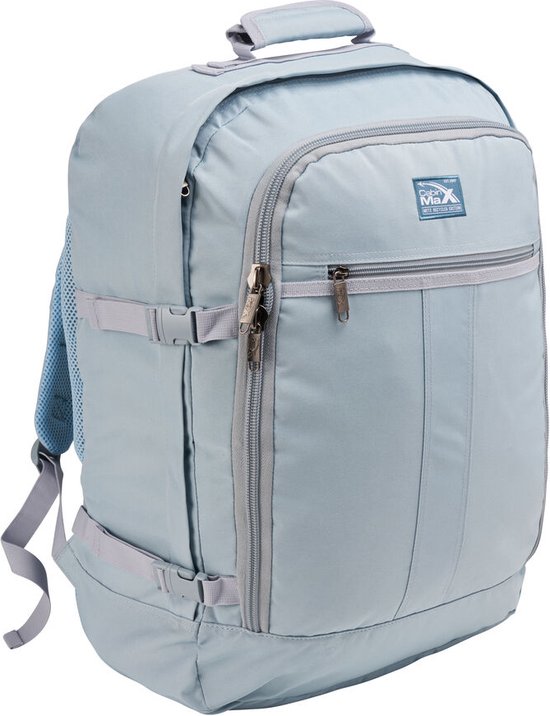 CabinMax Metz Reistas– Handbagage 44L- Rugzak – Schooltas - Backpack 55x40x20cm – Lichtgewicht - Aspen Blue